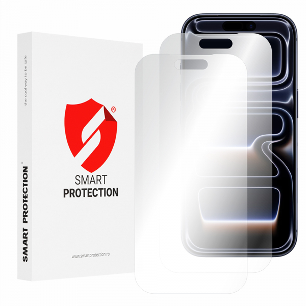 Folie de protectie Ecran Smart Protection Premium Classic pentru Apple iPhone 18 Pro / 17 Pro, Plastic, Set 2 bucati