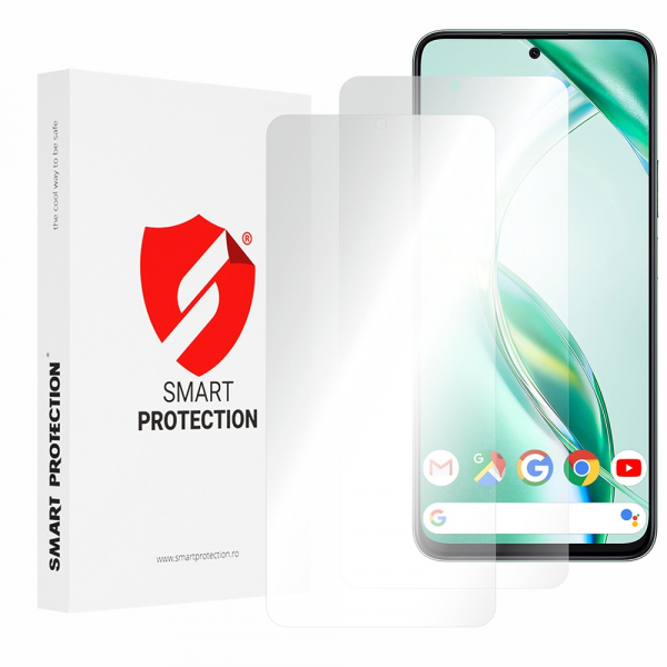 Folie de protectie Ecran Smart Protection Premium Classic pentru Honor X7c / 200 Smart, Plastic, Set 2 bucati