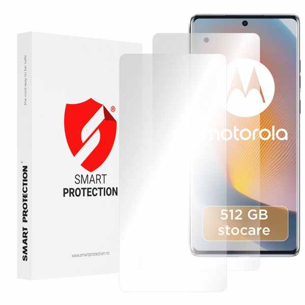 Folie de protectie Ecran Smart Protection Premium Classic pentru Motorola Edge 50 Fusion, Plastic, Set 2 bucati