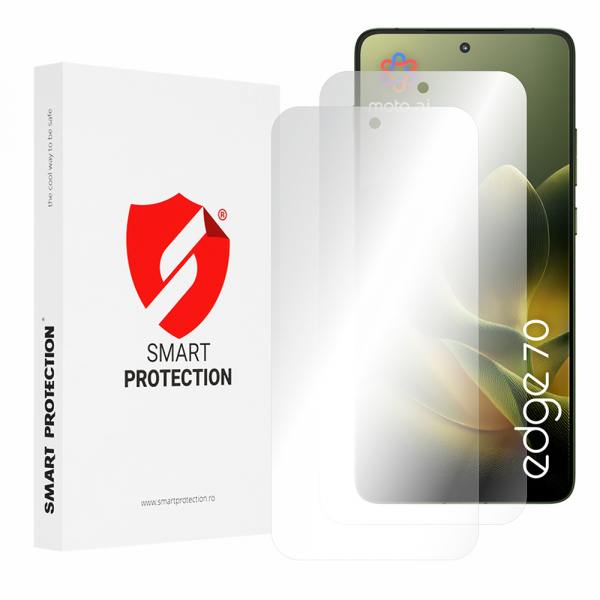 Folie de protectie Ecran Smart Protection Premium Classic pentru Motorola Edge 70, Plastic, Set 2 bucati