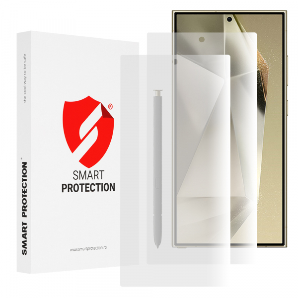 Folie de protectie Ecran Smart Protection Premium Classic pentru Samsung Galaxy S24 Ultra S928, Plastic, Set 2 bucati