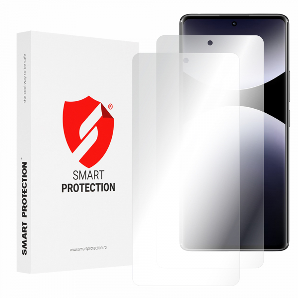 Folie de protectie Ecran Smart Protection Premium Classic pentru Xiaomi Redmi Note 14 Pro 4G, Plastic, Set 2 bucati