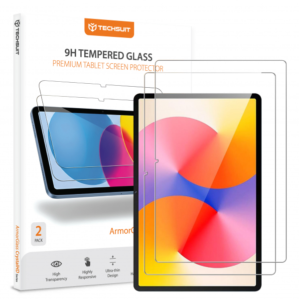 Folie de protectie Ecran Techsuit ArmorGlass CrystalHD pentru Huawei MatePad SE 11, Sticla Securizata, Full Glue, Set 2 bucati