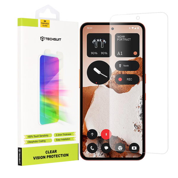 Folie de protectie Ecran Techsuit Clear Vision pentru Nothing CMF Phone 2 Pro, Sticla Securizata, Full Glue