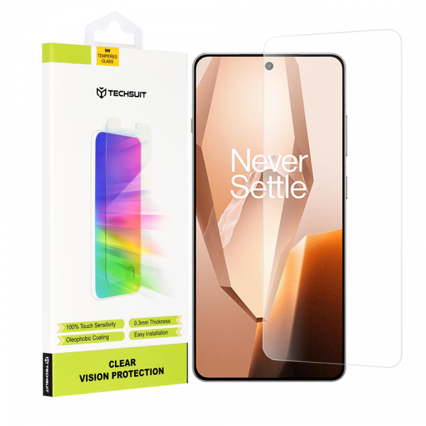 Folie de protectie Ecran Techsuit Clear Vision pentru OnePlus 13R, Sticla Securizata, Full Glue