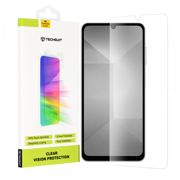 Folie de protectie Ecran Techsuit Clear Vision pentru Samsung Galaxy A17 4G A175 / A17 5G A176 / A16 5G A166, Sticla Securizata, Full Glue