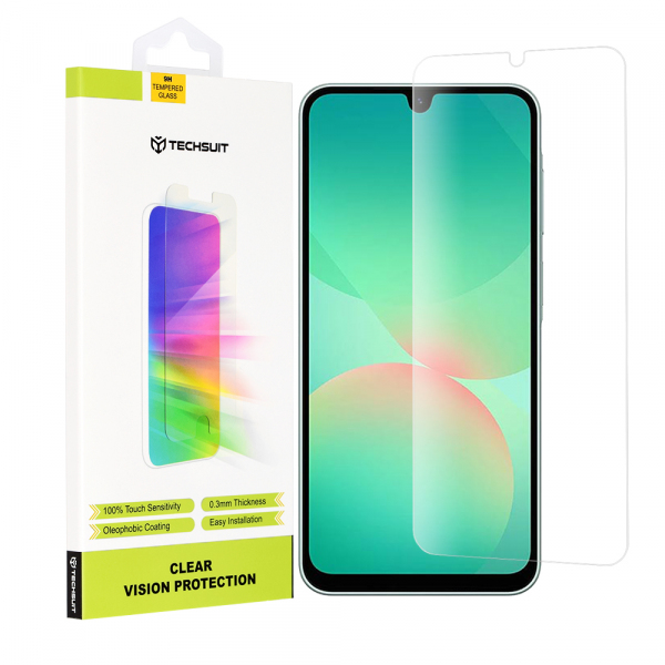 Folie de protectie Ecran Techsuit Clear Vision pentru Samsung Galaxy A26 A266, Sticla Securizata, Full Glue