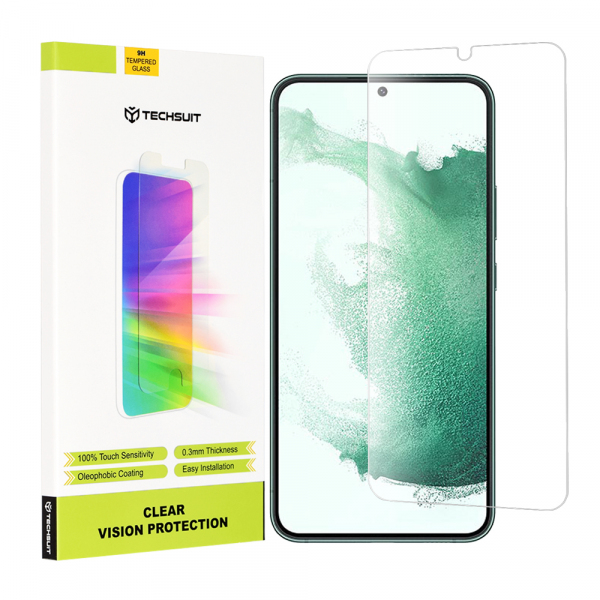 Folie de protectie Ecran Techsuit Clear Vision pentru Samsung Galaxy S23+ S916 / S22+ 5G S906, Sticla Securizata, Full Glue