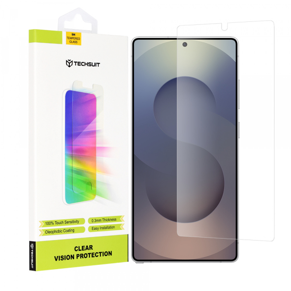 Folie de protectie Ecran Techsuit Clear Vision pentru Samsung Galaxy S25 Ultra S938, Sticla Securizata, Full Glue
