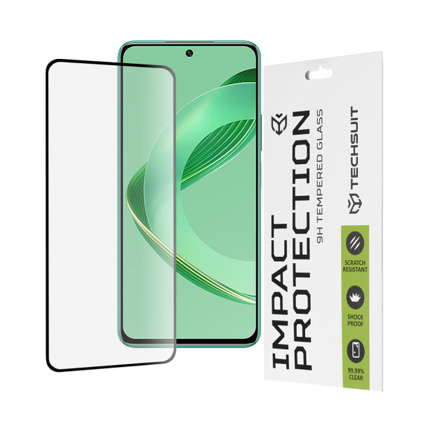 Folie de protectie Ecran Techsuit pentru Huawei nova 11 SE / nova 12 SE, Sticla Securizata, Full Glue, 111D, Neagra