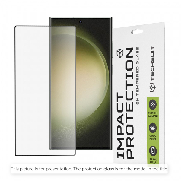 Folie de protectie Ecran Techsuit pentru Oppo Reno15 Pro Max, Sticla Securizata, Full Glue, 111D, Neagra