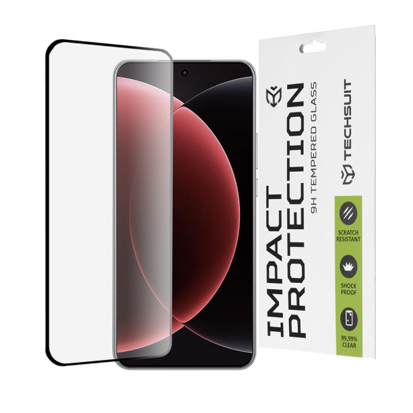 Folie de protectie Ecran Techsuit pentru Xiaomi 15 Ultra, Sticla Securizata, Full Glue, 111D, Neagra