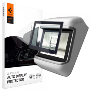 Folie Protectie Spigen GlastR Slim Anti-Glare pentru Navigatie Tesla X / S (2022 - 2021), Sticla Securizata