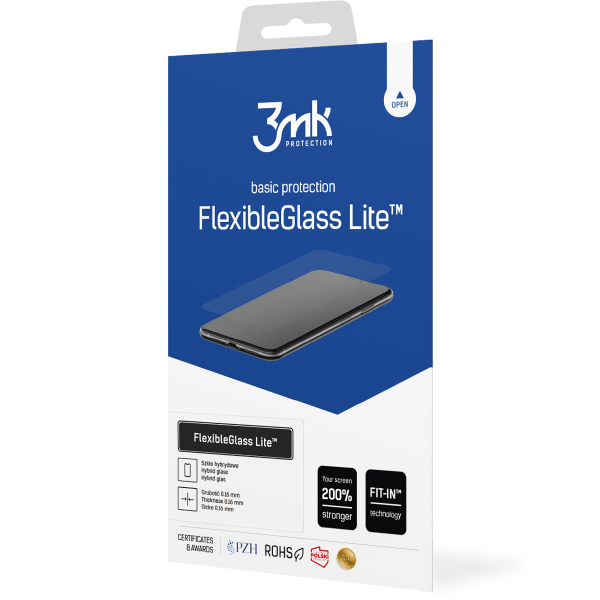 Folie de protectie Ecran 3MK FlexibleGlass Lite pentru Apple iPhone 13 Pro Max, Sticla Flexibila, Full Glue