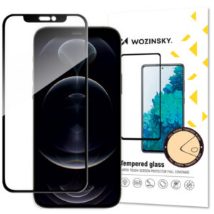 Folie de protectie Ecran WZK pentru Apple iPhone 17e / 16e / 14 / 13 Pro, Sticla Securizata, Full Glue, Neagra