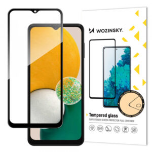 Folie de protectie Ecran WZK pentru Samsung Galaxy A13 A137 / A13 A135 / A13 5G A136, Sticla Securizata, Full Glue, Neagra