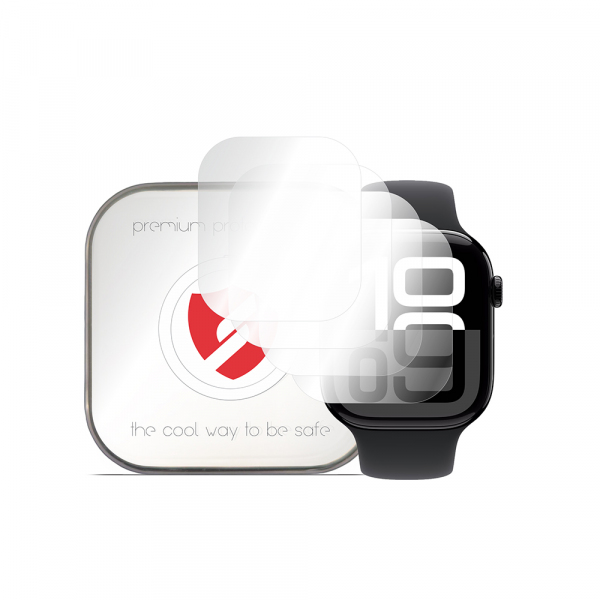 Folie Protectie Smart Protection Premium Classic pentru Apple Watch Series 10 46mm, Set 4 bucati, Plastic