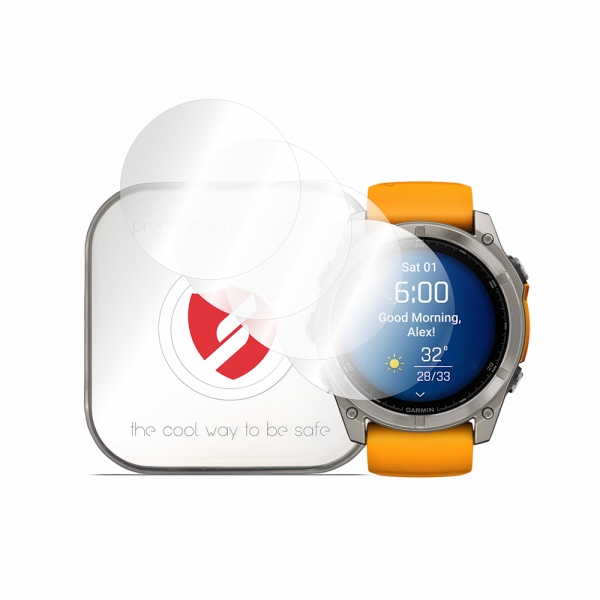 Folie Protectie Smart Protection Premium Classic pentru Garmin Fenix 8 51mm, Set 4 bucati, Plastic