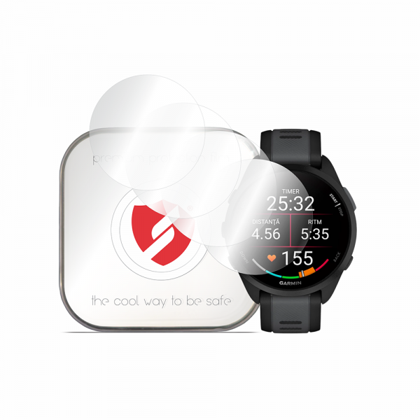 Folie Protectie Smart Protection Premium Classic pentru Garmin Forerunner 165, Set 4 bucati, Plastic