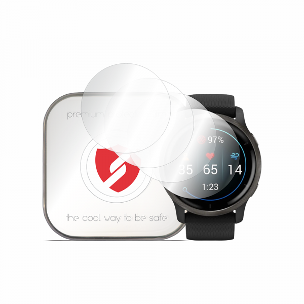 Folie Protectie Smart Protection Premium Classic pentru Garmin Venu 2, Set 4 bucati, Plastic
