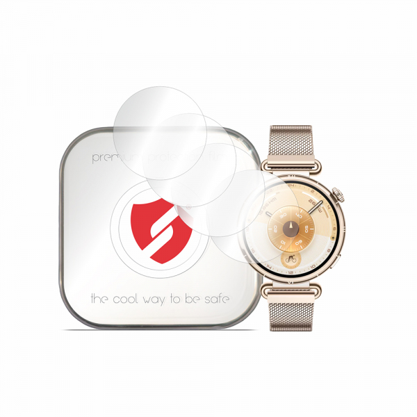 Folie Protectie Smart Protection Premium Classic pentru Huawei Watch GT 6 41mm, Set 4 bucati, Plastic