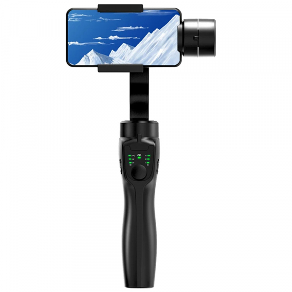 Gimbal Stabilizator Techsuit F8, Universal, Negru