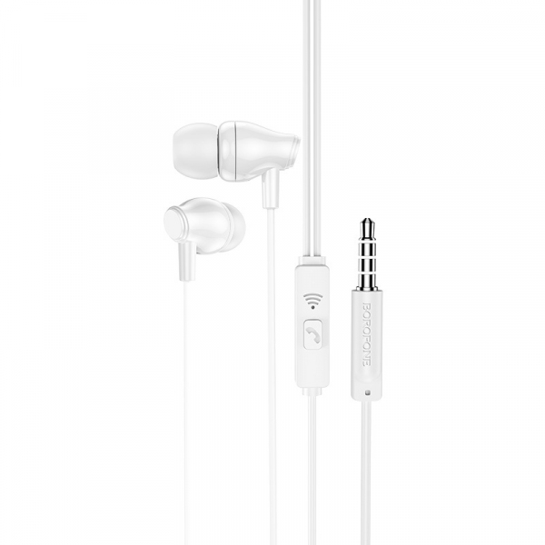 Handsfree 3.5mm Borofone BM61 Wanderer, Alb