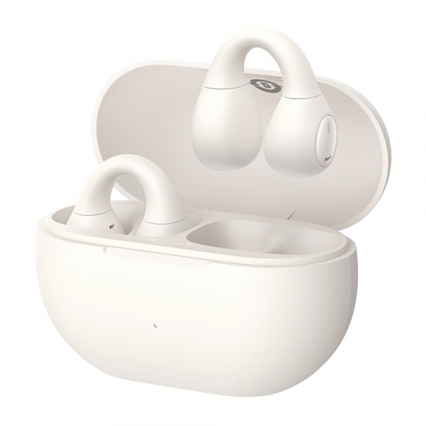 Handsfree Bluetooth Baseus Bass 15 Clip, TWS, Alb A00079500223-00
