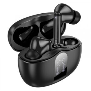 Handsfree Bluetooth Borofone FQ3 Soulmate, TWS, ANC, MultiPoint, Negru