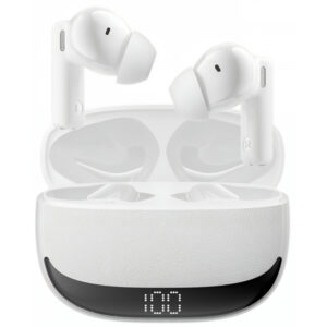Handsfree Bluetooth BWOO BW40, TWS, ANC, Alb