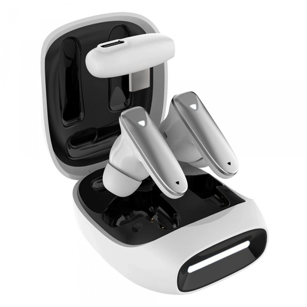Handsfree Bluetooth Fixed Pods, TWS, Alb