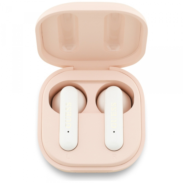 Handsfree Bluetooth Guess 4G Metal Logo, TWS, Roz