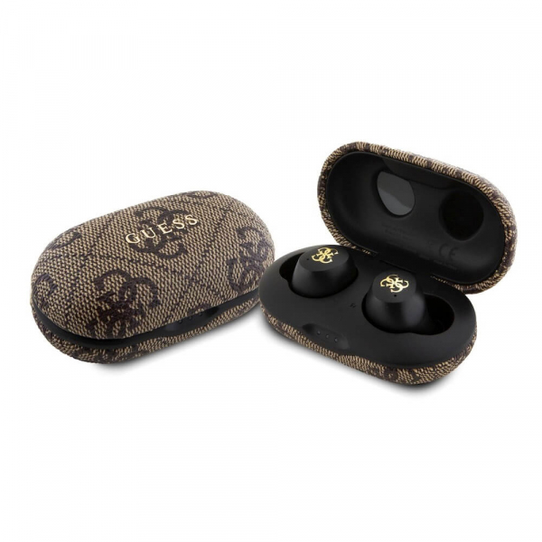 Handsfree Bluetooth Guess 4G Metal, TWS, Maro