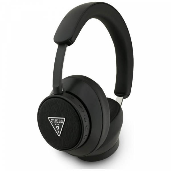 Handsfree Bluetooth Guess Saffiano Triangle Logo, A2DP, Negru