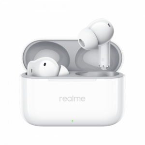 Handsfree Bluetooth Realme Buds T200, TWS, ANC, MultiPoint, Alb