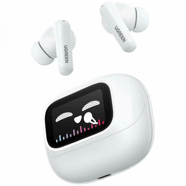 Handsfree Bluetooth UGREEN HiTune T6 Magic WS211, TWS, ANC, MultiPoint, Alb