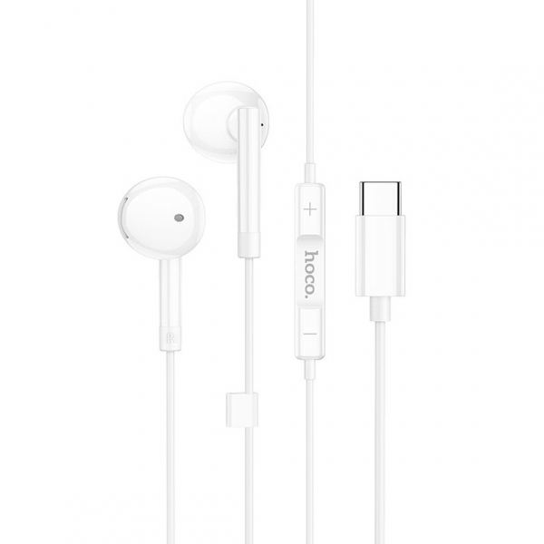 Handsfree USB-C HOCO M95, Alb