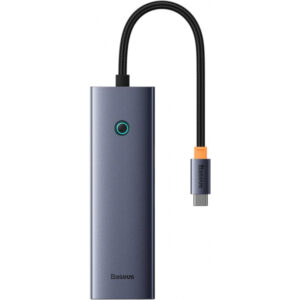 Hub USB-C Baseus UltraJoy, 4 x USB-A 3.0 - 1 x USB-C - 1 x HDMI, Gri B00052807813-01