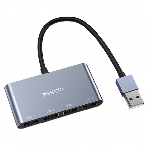 Hub USB Yesido HB12, 4in1, Gri