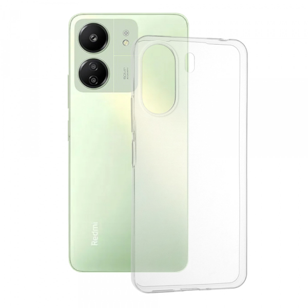 Husa cu Protectie Camera pentru Xiaomi Poco C65 / Redmi 13C, Techsuit, Clear, Transparenta