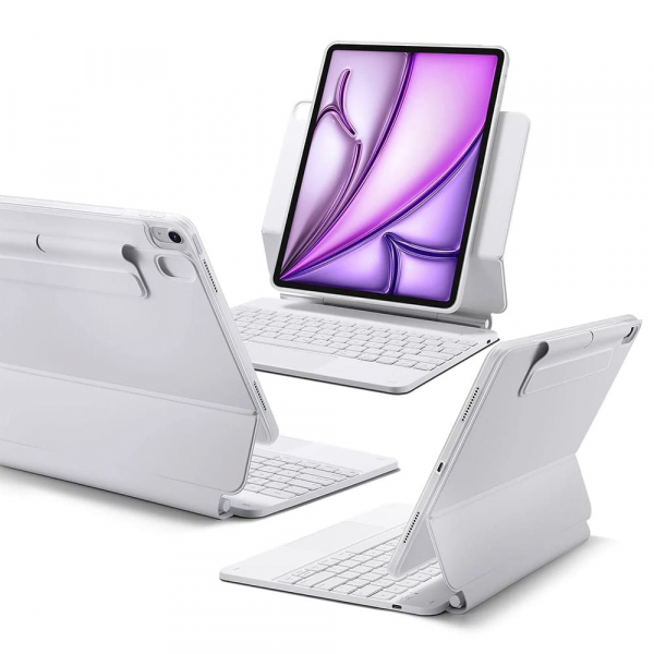 Husa cu Tastatura pentru Apple iPad (2025) / (2022), ESR, Rebound New, Neagra