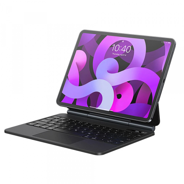 Husa cu Tastatura pentru Apple iPad Air (2022) / Air (2020) / Pro 11 (2018), Baseus, Brilliance with Digital Display, Gri ARJK010016