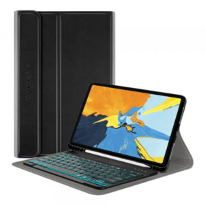 Husa cu Tastatura pentru Apple iPad Pro 11 (2022) / Pro 11 (2021) / Pro 11 (2020) / Pro 11 (2018), Techsuit, CozyTab, Neagra