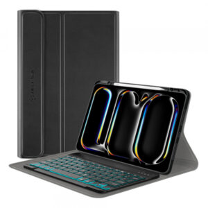 Husa cu Tastatura pentru Apple iPad Pro 11 (2024), Techsuit, CozyTab, Neagra