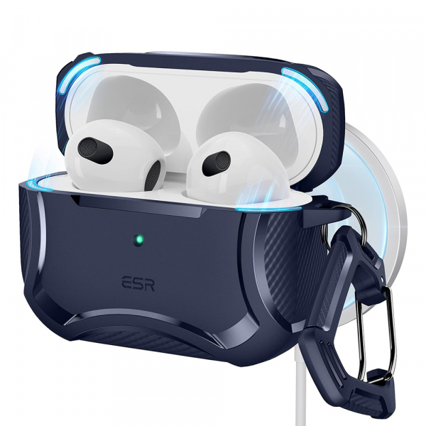 Husa ESR Cyber Armor Tough pentru Apple AirPods Pro Series, Albastra