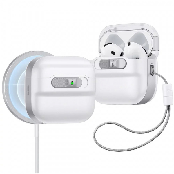 Husa ESR Pulse pentru Apple AirPods 4, Alba