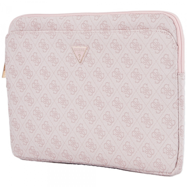 Husa Guess 4G Triangle Logo pentru Laptop 14inch, Roz