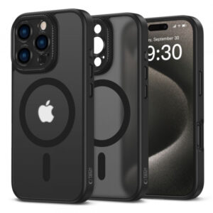 Husa MagSafe pentru Apple iPhone 16 Pro, Tech-Protect, Magcam, Neagra Mata