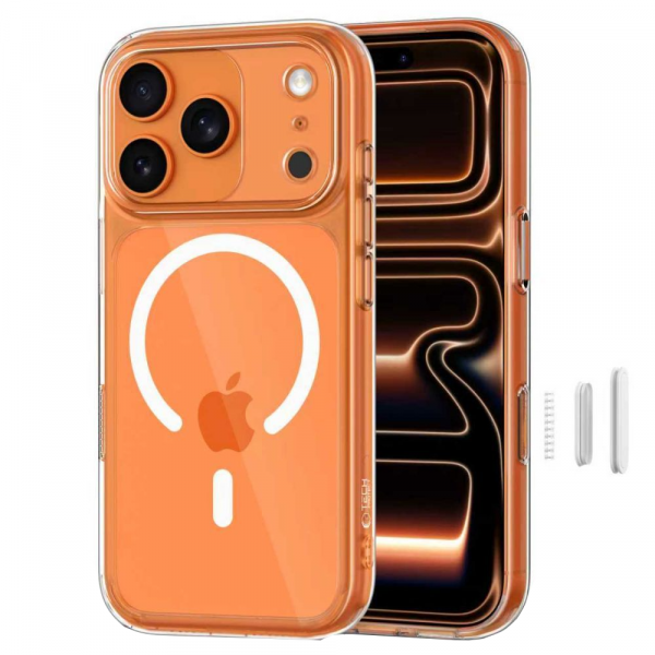 Husa MagSafe pentru Apple iPhone 18 Pro Max / 17 Pro Max, Tech-Protect, MagPeak, Transparenta