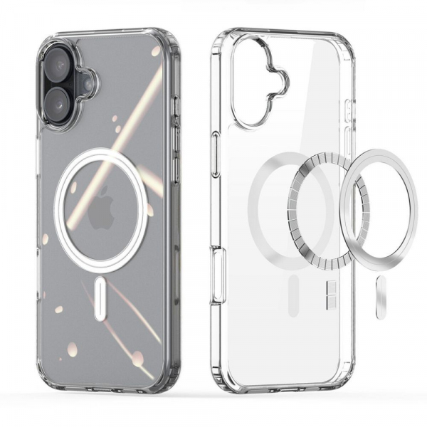 Husa MagSafe pentru Apple iPhone 16 Plus, DUX DUCIS, Clin, Transparenta